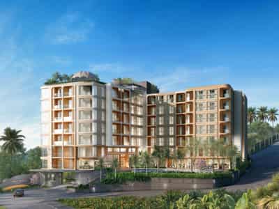 Modern apartments with a swimming pool and gym close to the sea in Naithon, Phuket, Thailand