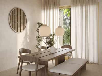 Modern villas with swimming pools and barbecue areas in Bo Phut, Koh Samui, Thailand