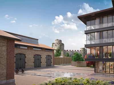 Residential complex with spacious apartments with the sea view, in the historic part of the city, Istanbul, Turkey