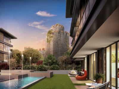 Residential complex with spacious apartments with the sea view, in the historic part of the city, Istanbul, Turkey