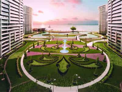 New apartments in a residence by the sea, Istanbul, Turkey