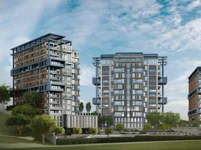 New apartments in the developing area of Kagithane, Istanbul, Turkey