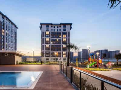 Residential complex with swimming pools and sports grounds, near the city center, Istanbul, Turkey