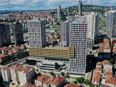 New apartments in a residential complex near the beach promenade, Kadikoy, Istanbul, Turkey