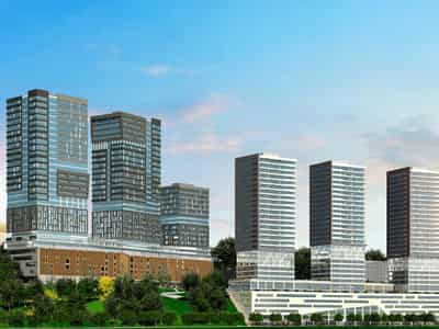 Residential complex with swimming pools and a spa center close to the main highways, Istanbul, Turkey