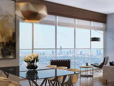 Residential complex with garden and lake view, near Çamlıca Tower, Umraniye, Istanbul, Turkey