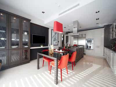 Spacious villas with swimming pools and terraces, close to the marina, Istanbul, Turkey