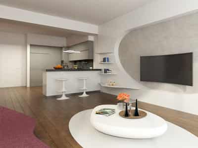 Modern residence with a panoramic view of the city in the center of the business district of Sisli, Istanbul, Turkey
