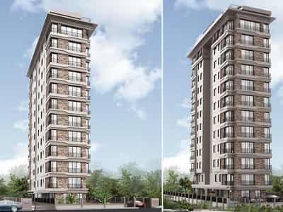 New residence with a parking and a kids' playground close to the sea, Istanbul, Turkey