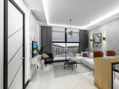 Luxury residence with swimming pools and a parking close to the beach and the center of Alanya, Oba, Turkey