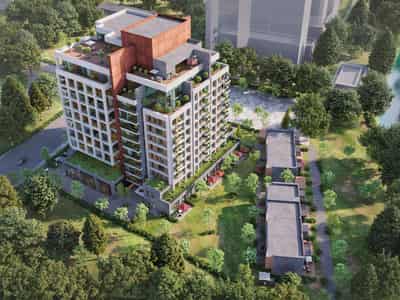 Apartments with balconies and terraces, with river views, Kagithane, Istanbul, Turkey