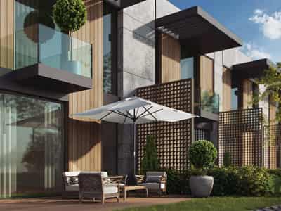 Apartments with balconies and terraces, with river views, Kagithane, Istanbul, Turkey