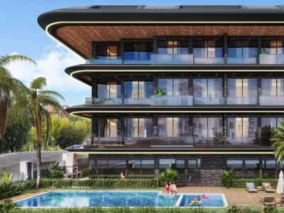 Modern luxury residence with swimming pools, a gym and a kids' playground, Alanya, Turkey