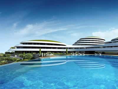 Modern residence with a view of the sea, swimming pools and a spa center, Izmir, Turkey