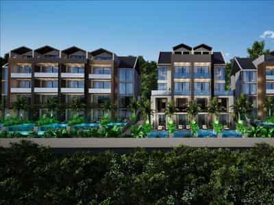 Premium apartments in a gated residence with a swimming pool, Fethiye, Turkey