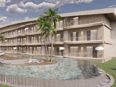 New low-rise residence with swimming pools and an underground garage at 900 meters from the beach, Antalya, Turkey
