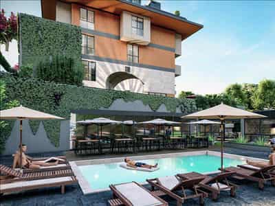 New low-rise residence with swimming pools, Istanbul, Turkey