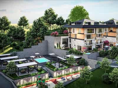 New low-rise residence with swimming pools, Istanbul, Turkey