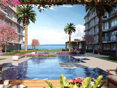 Apartments with sea views in the tranquil Büyükçekmece district, Istanbul, Turkey