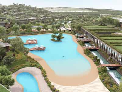 Villas with swimming pools and sports club, with views of the forest and the Black Sea, Riva, Beykoz, Istanbul, Turkey
