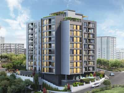 Family holiday apartments with park and playgrounds, Kığıthane, Istanbul, Turkey