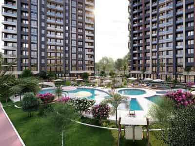 Residential complex with gazebos, sauna and swimming pool, 2 minutes to the beach, Erdemli, Mersin, Turkey
