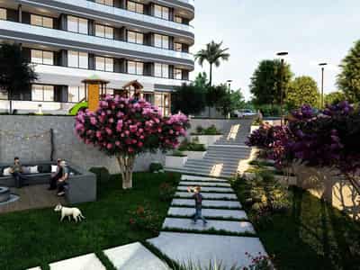 Residential complex with swimming pool, parking, barbecue area, Kocahasanli, Mersin, Turkey