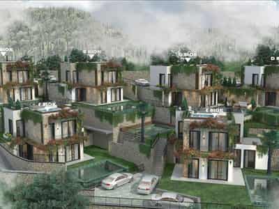 New residence with a swimming pool at 500 meters from the sea, Bodrum, Turkey