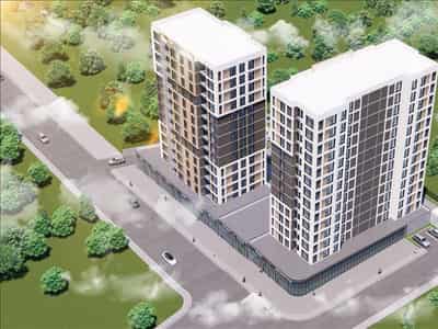 New guarded residence with swimming pools and a green area close to a metro station and highways, Istanbul, Turkey