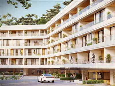 New residence with swimming pools and around-the-clock security in a prestigious area, near the marina and the promenade, Fethiye, Turkey