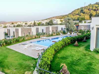 Complex of villas with a swimming pool and around-the-clock security, Bodrum, Turkey
