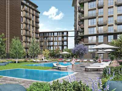 New high-quality residence with swimming pools near the forest, in the heart of Istanbul, Turkey
