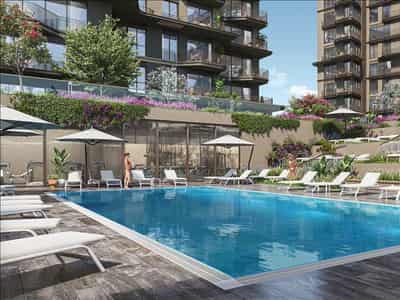 New high-quality residence with swimming pools near the forest, in the heart of Istanbul, Turkey