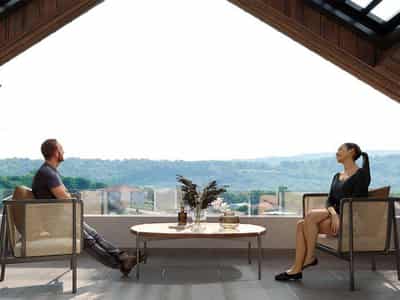 Complex of villas with gardens and picturesque views close to the center of Istanbul, Turkey