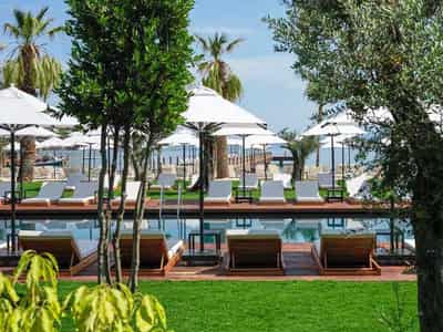 New residential complex with private beach and hotel services in Bodrum, Türkiye