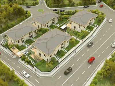 Complex of villas with a swimming pool and a garden close to the center of Istanbul, Turkey