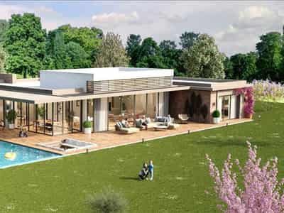 Complex of villas with swimming pools, Istanbul, Turkey
