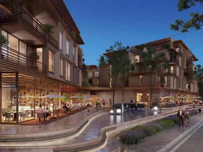 New low-rise residence with a swimming pool and a shopping area, Istanbul, Turkey