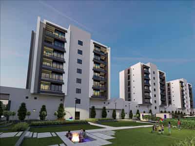 Residence with swimming pools, an underground parking and green areas, Antalya, Turkey