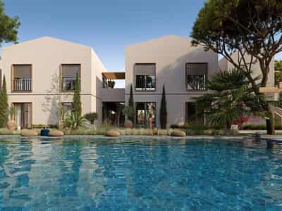 New residential complex with a swimming pool, green areas and sports grounds, Izmir, Turkey