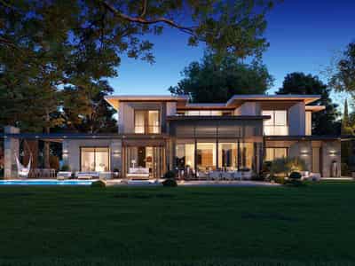 Complex of villas with swimming pools and sports grounds, Istanbul, Turkey