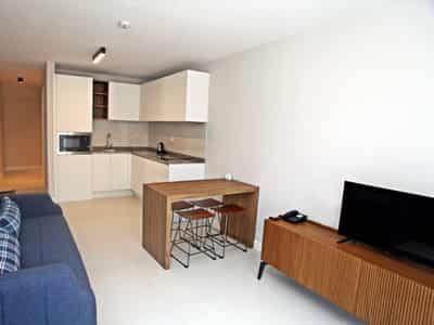 Complex of furnished apartments with a swimming pool at 300 meters from the sea, Bodrum, Turkey