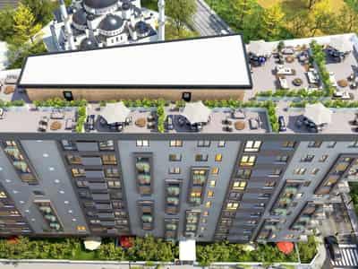 New residence with a fitness center near TEM Highway, Istanbul, Turkey