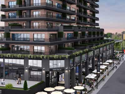 New multifunctional complex close to a metro station and a shopping mall, Istanbul, Turkey