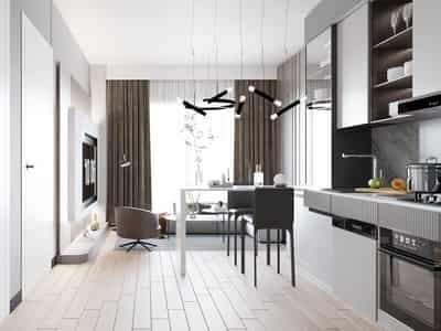 New project with a parking and a fitness center in a prestigious area of Istanbul, Turkey