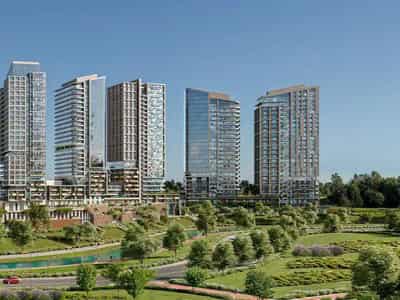 New large-scale project with first-class infrastructure next to a forest in Maslak, Istanbul, Türkiye