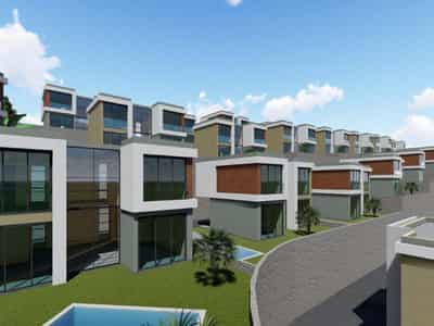 Complex of villas with panoramic views, 500 meters from the beach, Bodrum, Turkey