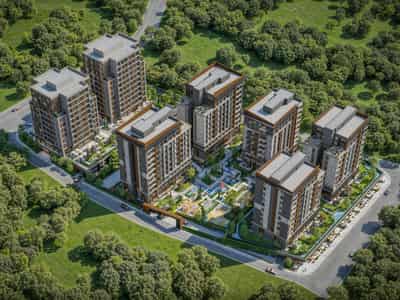 Modern green complex in Zeytinburnu, Istanbul, Türkiye