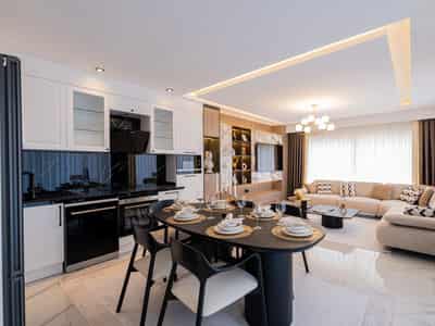 Modern duplex villas with pools and beautiful views in Oba, Antalya, Türkiye