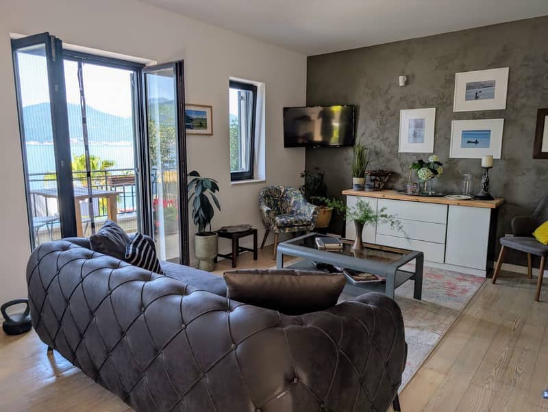 Apartment with panoramic sea view on the waterfront in Krašići — photo 12